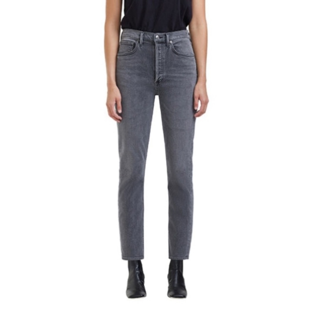 Agolde Riley Crop High-Rise Straight